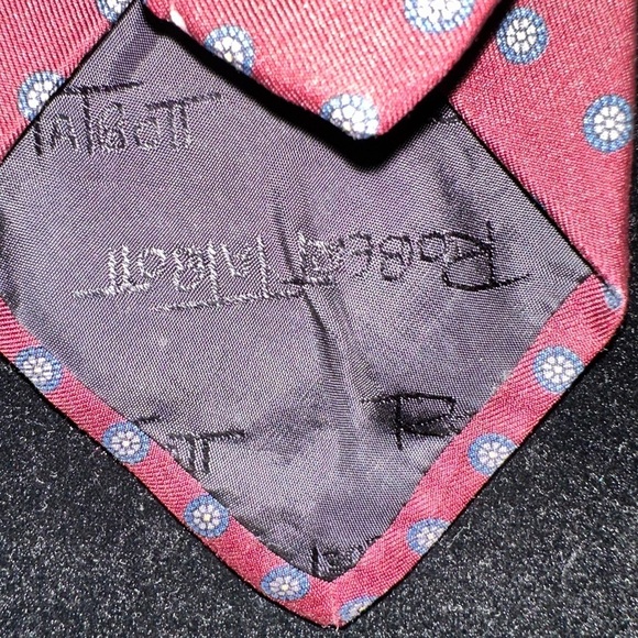 Robert Talbott Hand-Sewn Silk Tie Red Polka Dot - Picture 4 of 8